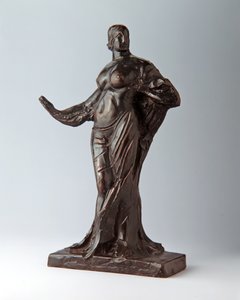 Pysyvä nainen oikea käsi ojennettuna, 1917–1918 (valettu n. 1918–25) (pronssi)